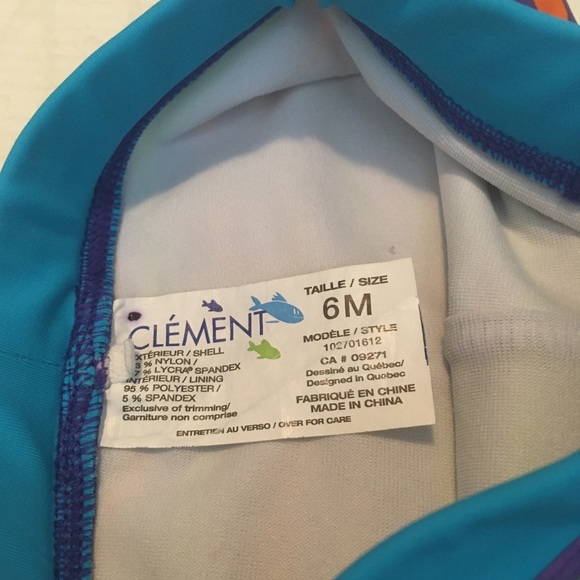 6m (6/$20) Striped Swim Trunks by Clement - Picture 3 of 5